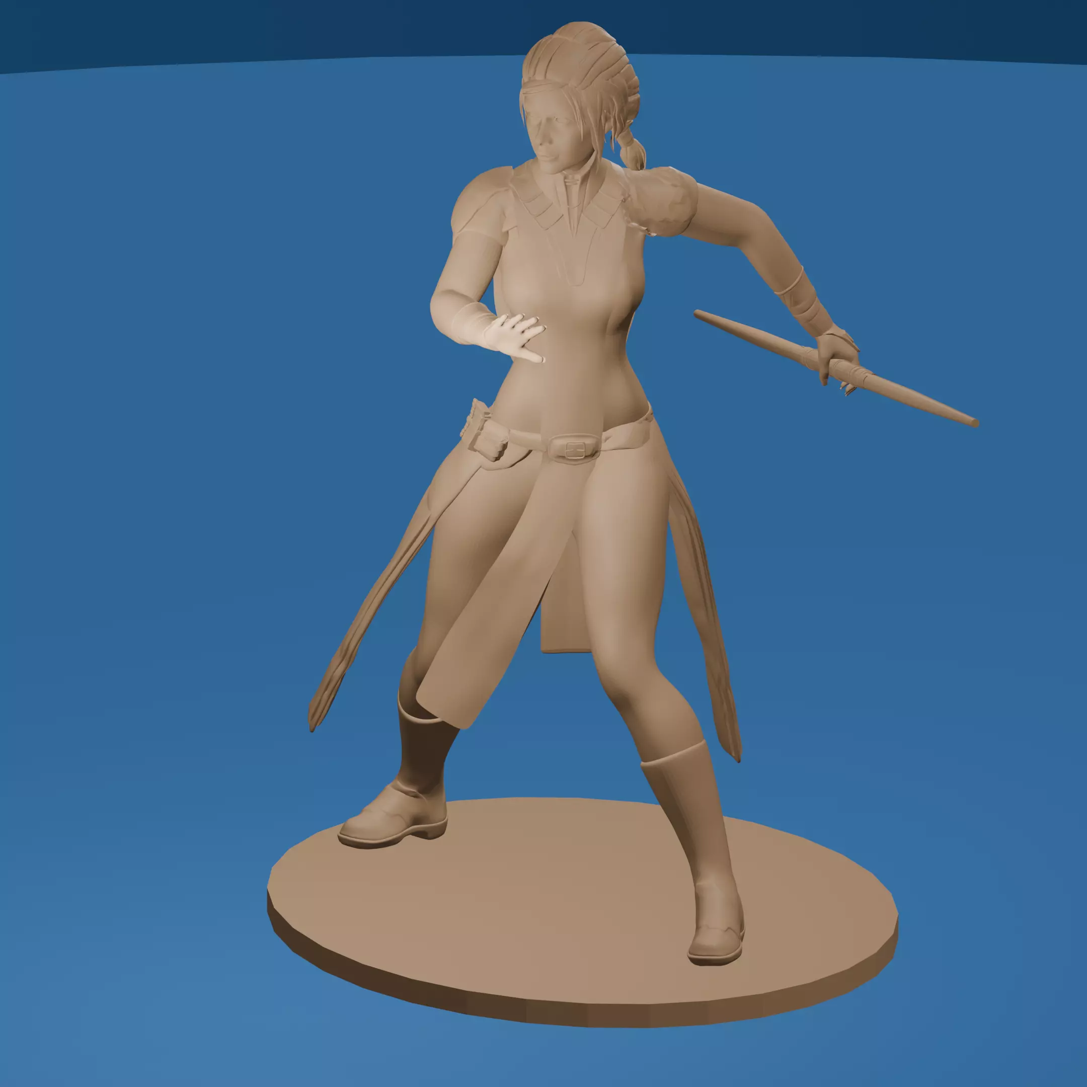Dark Side Force Adept Female 3D print model_0