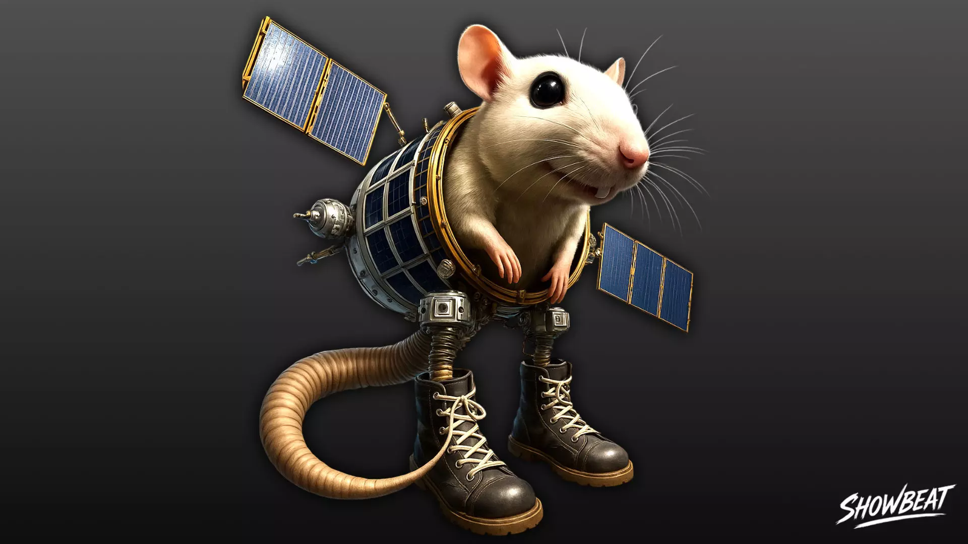 Cacasito Satelito - Italian Brainrot Low-poly 3D model