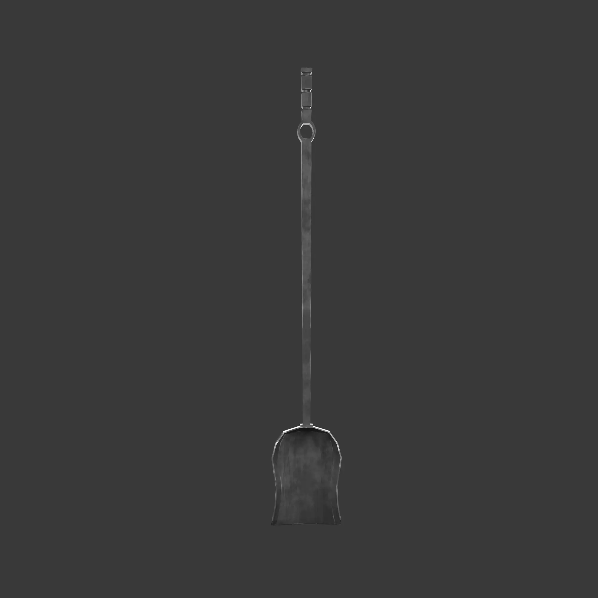 Fireplace Tool Set Low-poly 3D model_20
