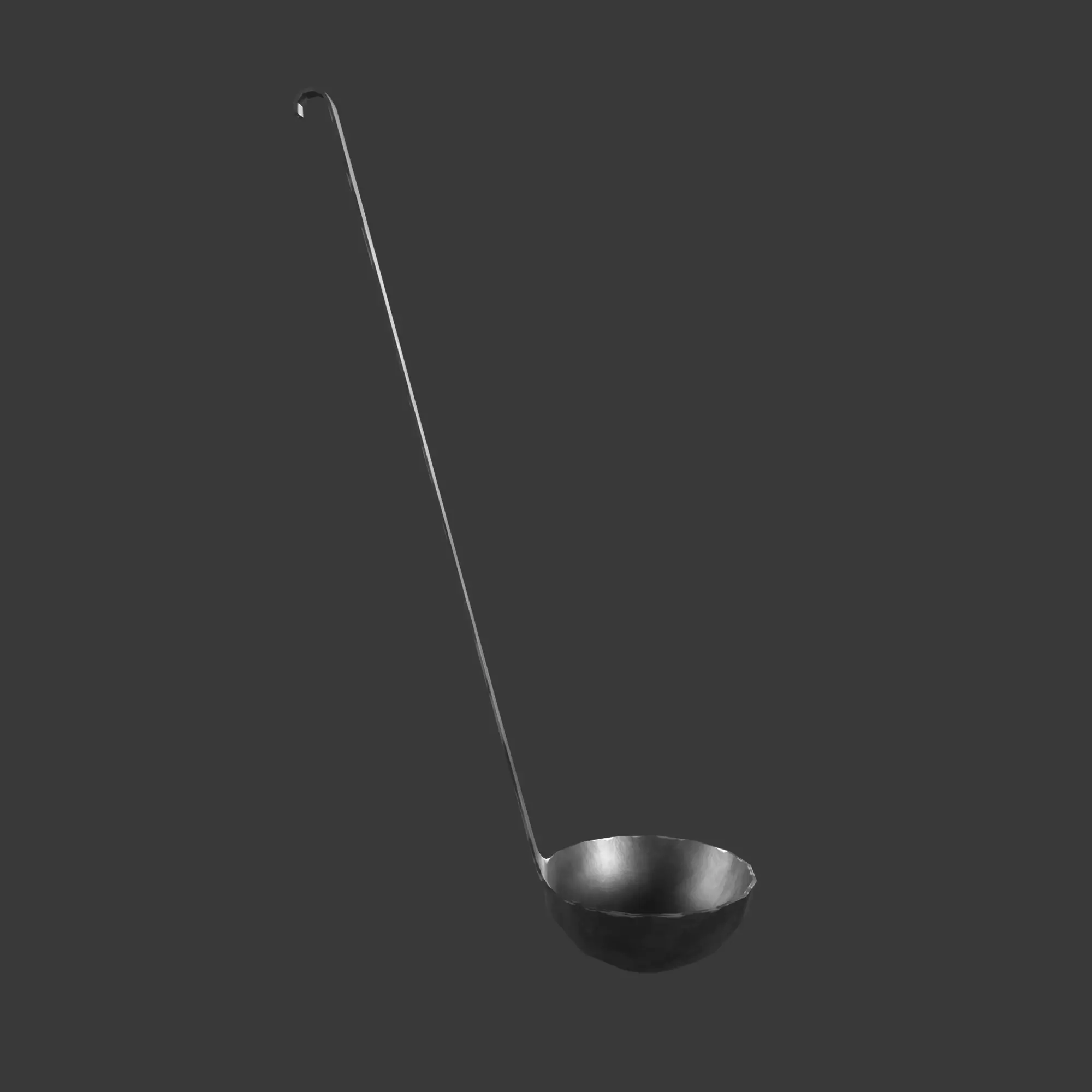 Fireplace Tool Set Low-poly 3D model_6