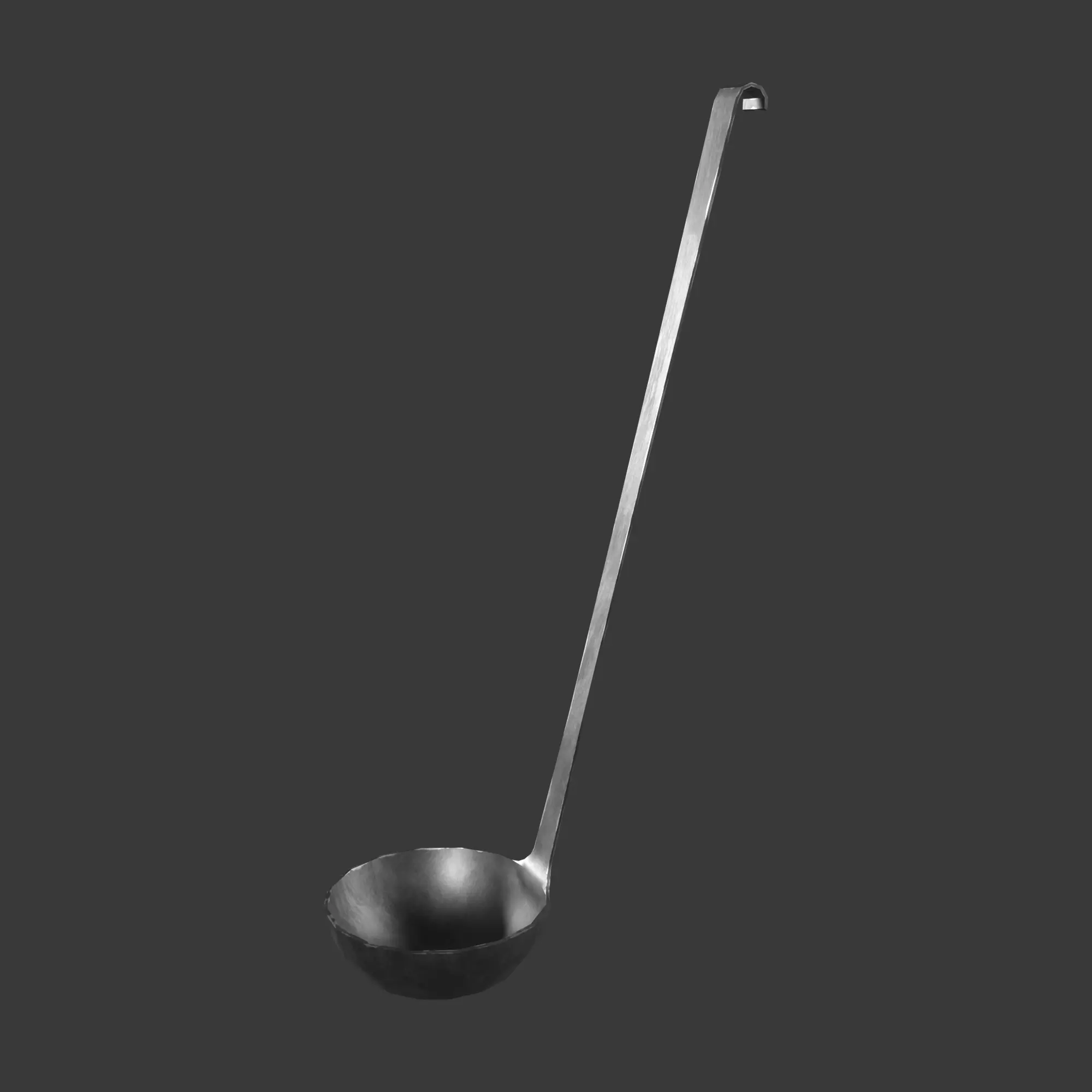 Fireplace Tool Set Low-poly 3D model_2