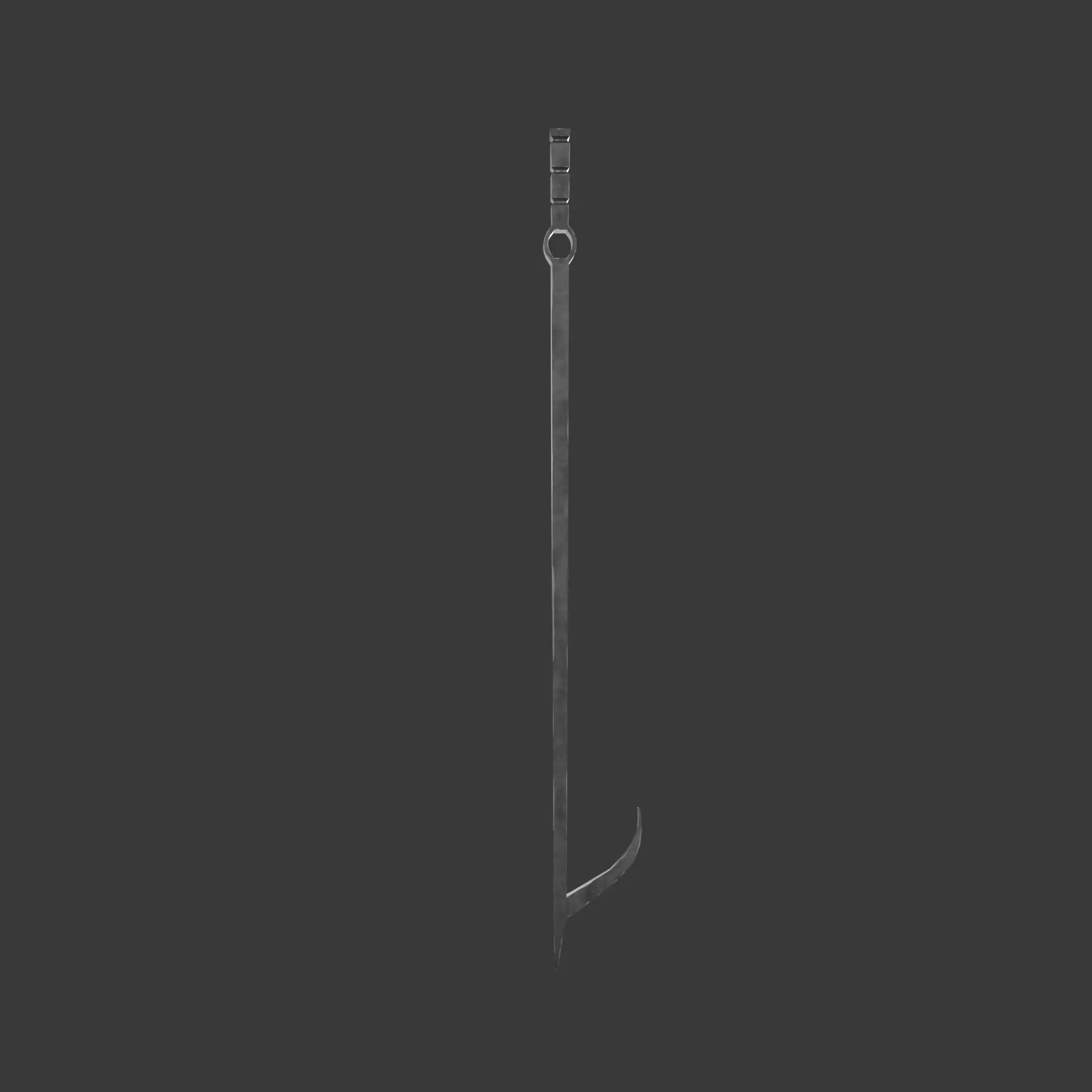 Fireplace Tool Set Low-poly 3D model_14
