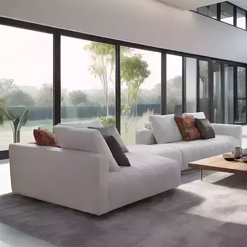 Modular sofa Achille 2 Low-poly 3D model