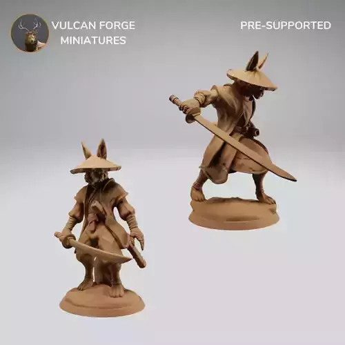 Harengon Rabbit Folk Samurai Warriors Bundle