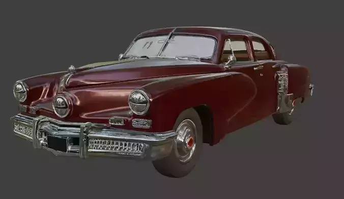 1948 Tucker 48 3D Model For 3D Printing