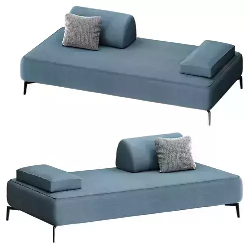 Sofa Jonas Round Low-poly 3D model