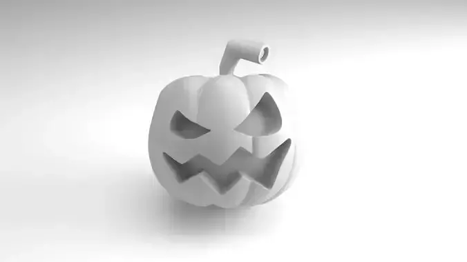 Monster Pumpkin Figure 3D Printable Model