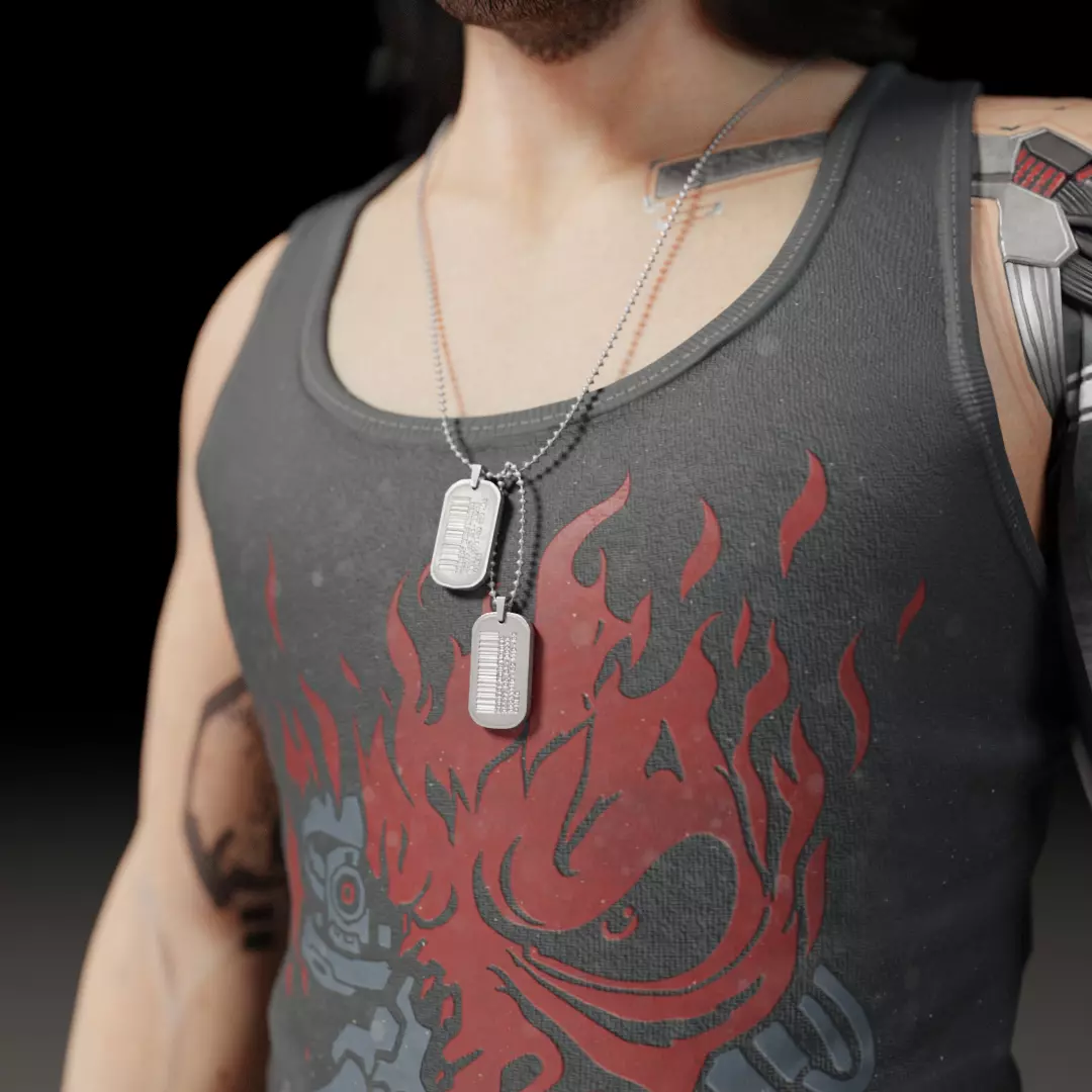 Johnny Silverhand - Cyberpunk 2077 3D model_3