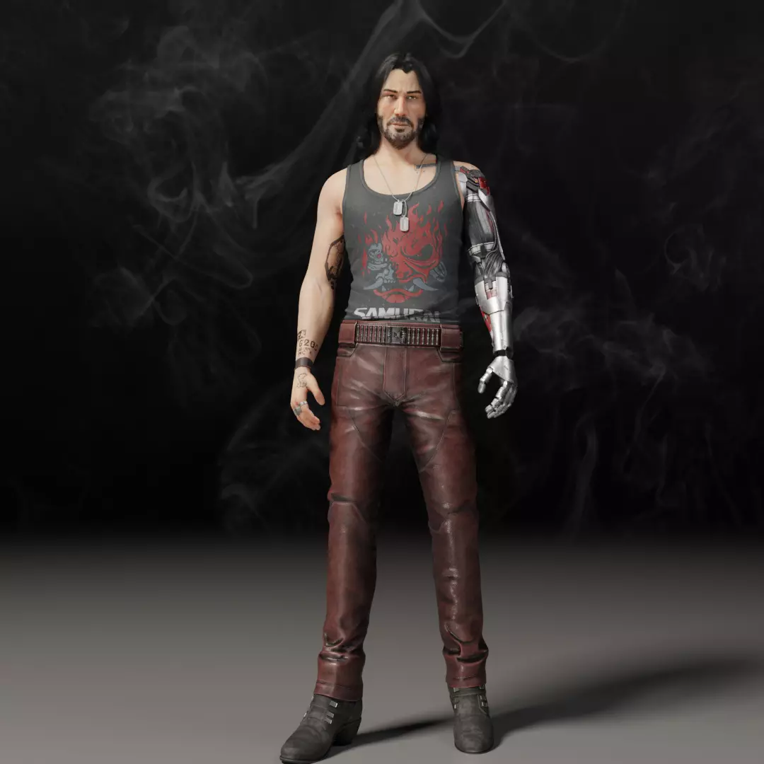 Johnny Silverhand - Cyberpunk 2077 3D model_0