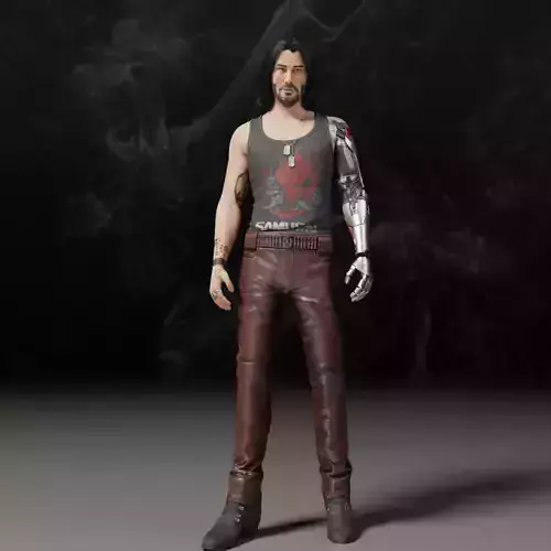 Johnny Silverhand - Cyberpunk 2077 3D model Johnny Silverhand - Cyberpunk 2077 3D model