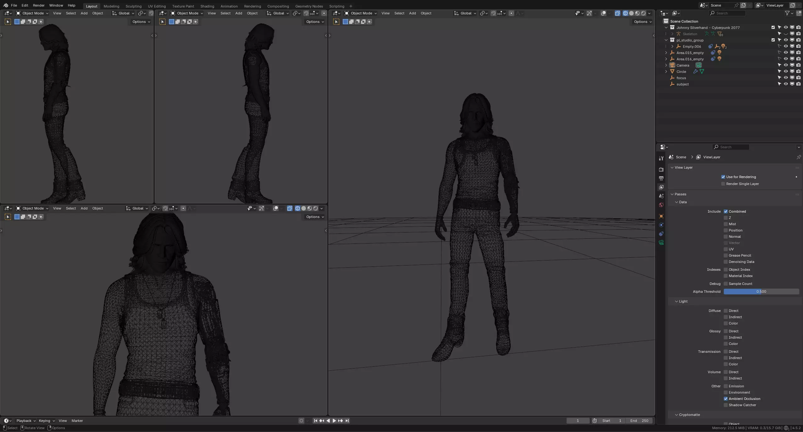 Johnny Silverhand - Cyberpunk 2077 3D model_16