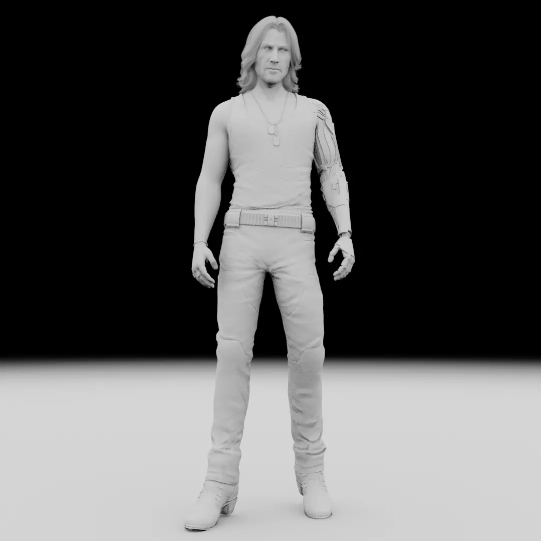 Johnny Silverhand - Cyberpunk 2077 3D model_12