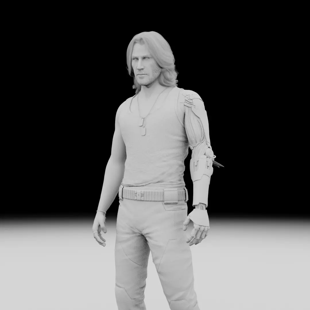 Johnny Silverhand - Cyberpunk 2077 3D model_13