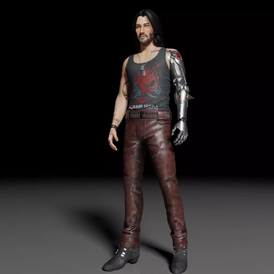 Johnny Silverhand - Cyberpunk 2077 3D model_1