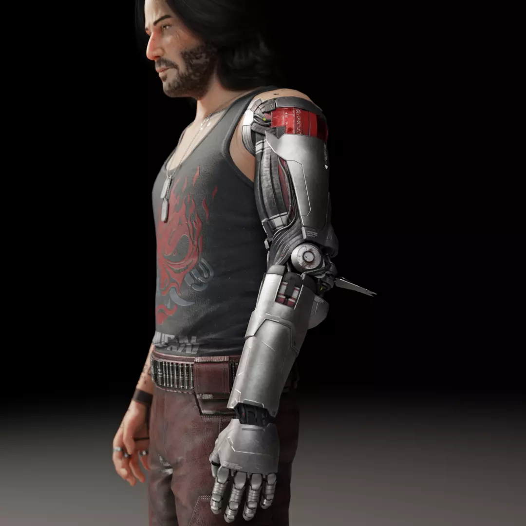 Johnny Silverhand - Cyberpunk 2077 3D model_10