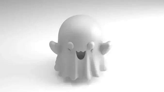 Cute Halloween ghost Figure 3D Printable Model