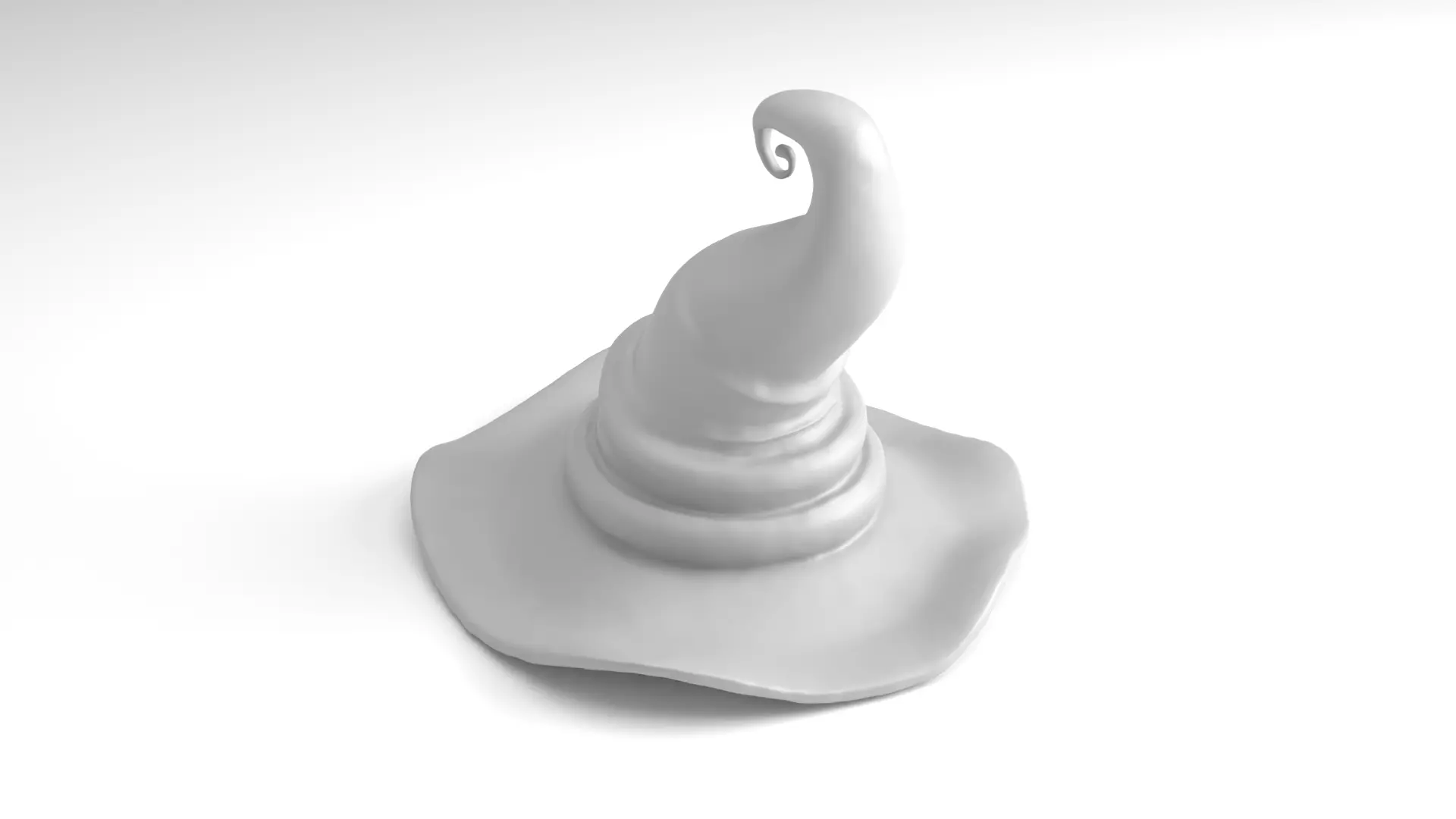 Halloween Witch hat Figure 3D Printable Model 3D print model_2
