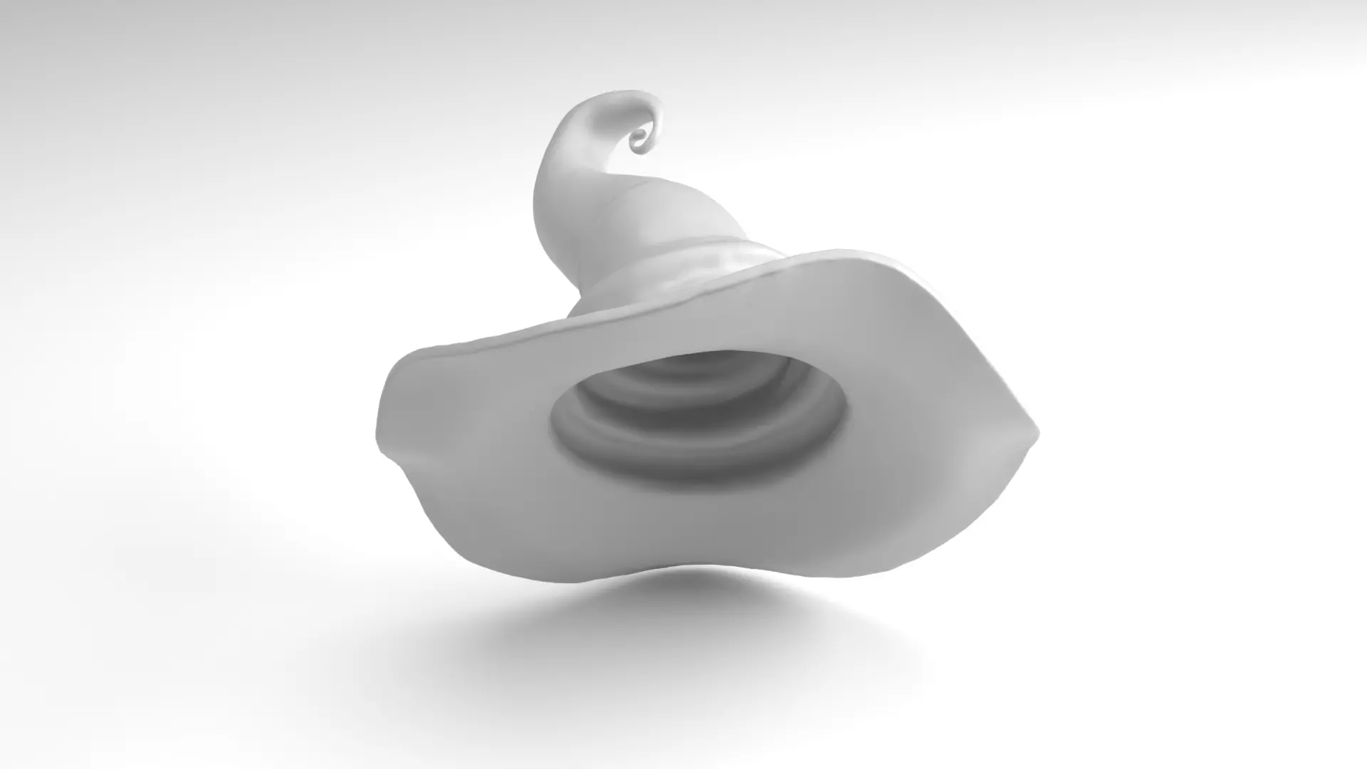 Halloween Witch hat Figure 3D Printable Model 3D print model_5