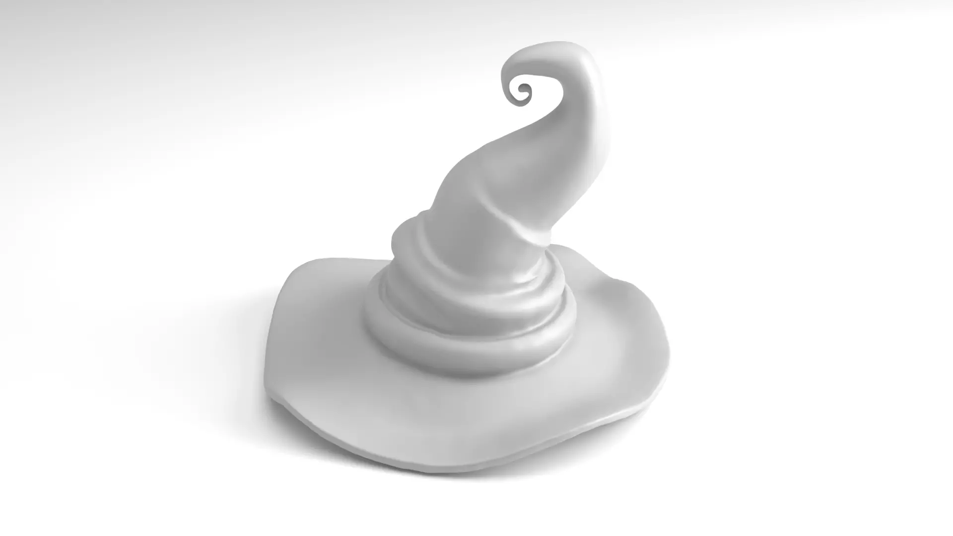 Halloween Witch hat Figure 3D Printable Model 3D print model_0