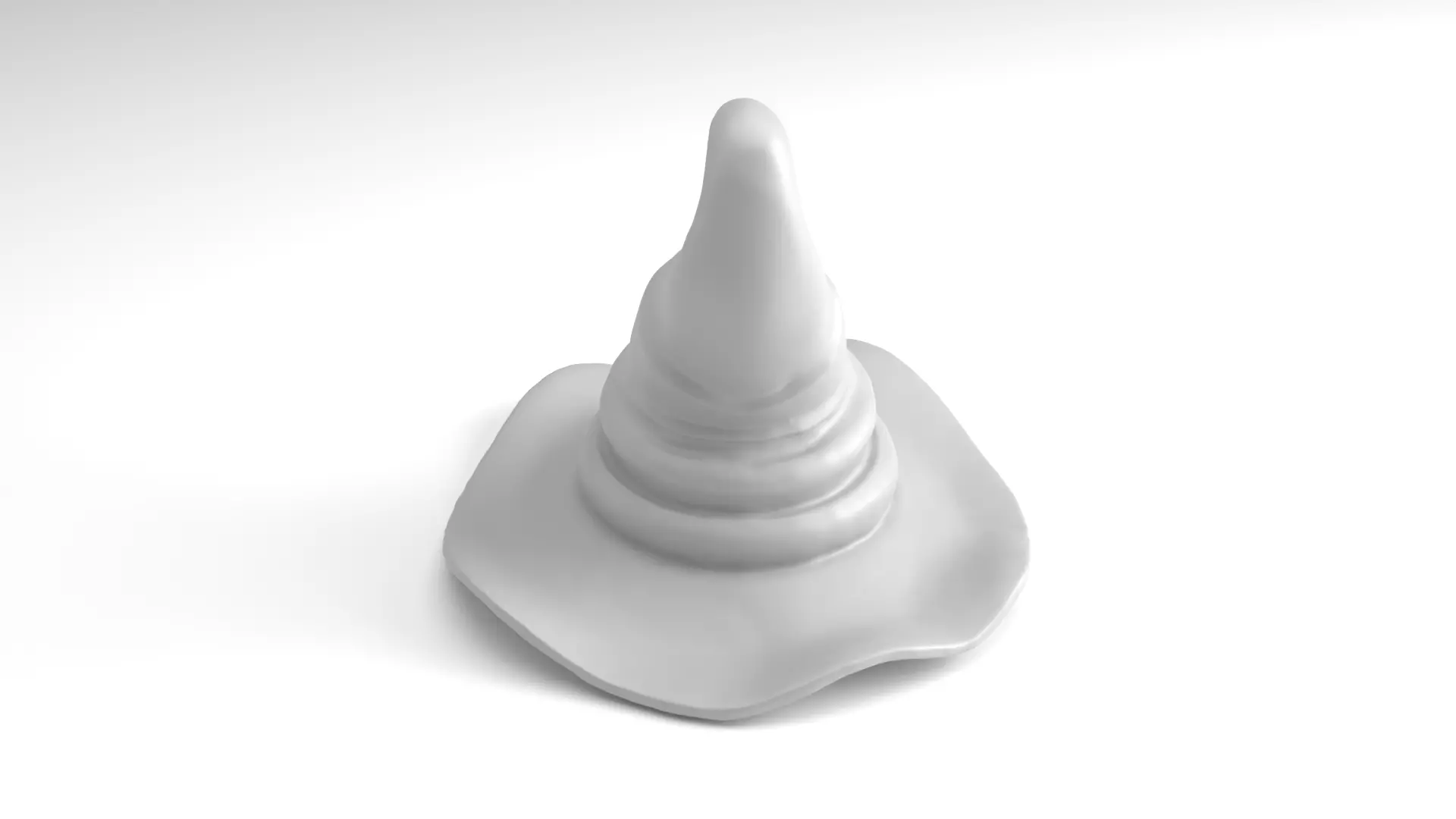 Halloween Witch hat Figure 3D Printable Model 3D print model_3