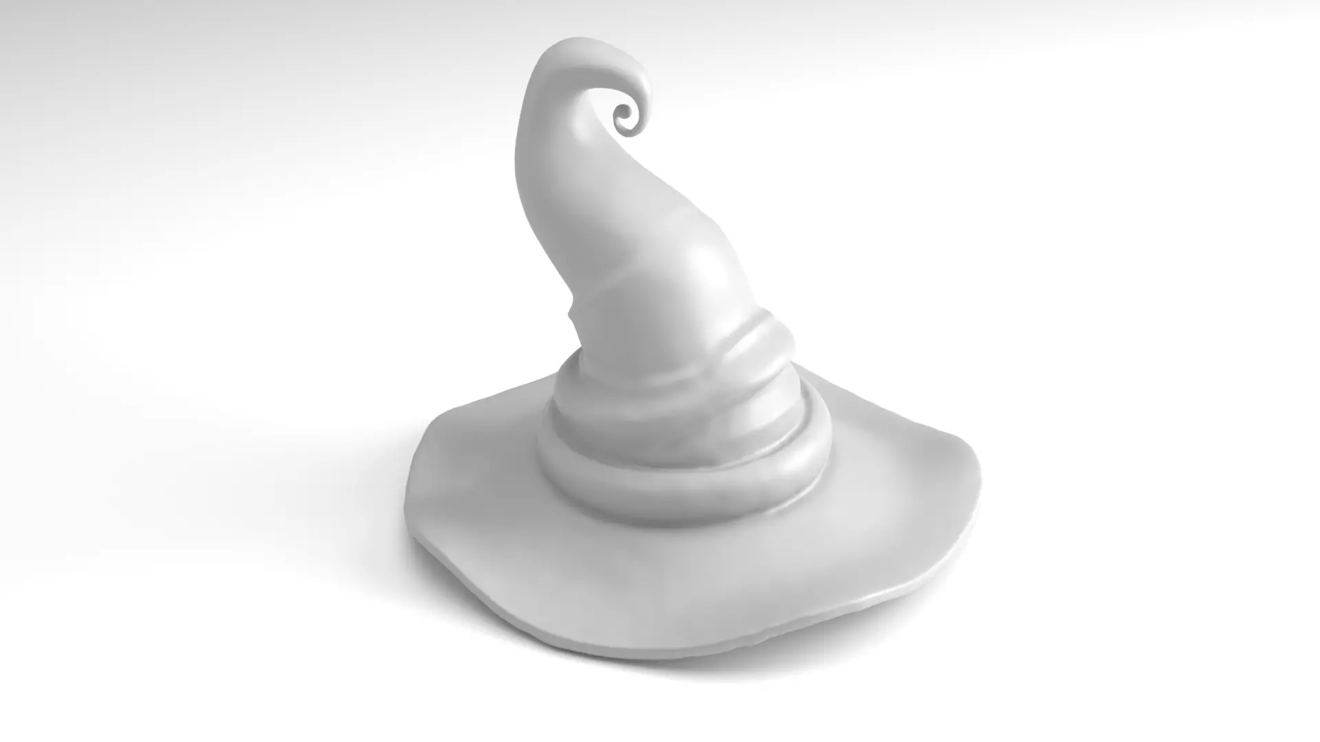 Halloween Witch hat Figure 3D Printable Model 3D print model_4