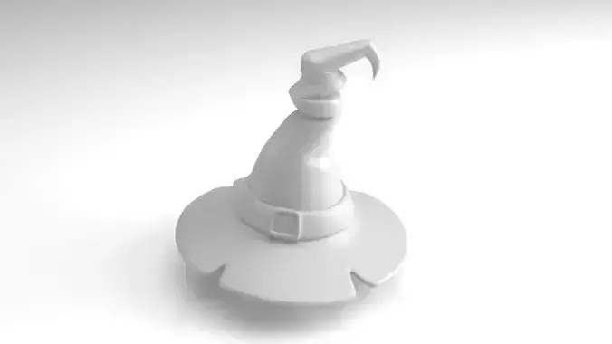 Cute Witch hat Figure 3D Printable Model