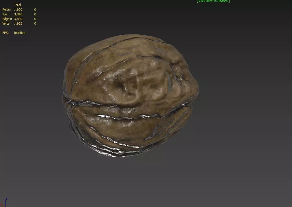 Walnut M01 Low-poly 3D model_1