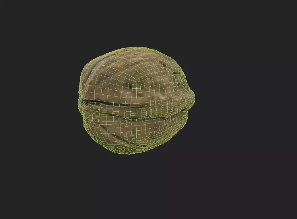 Walnut M01 Low-poly 3D model_8