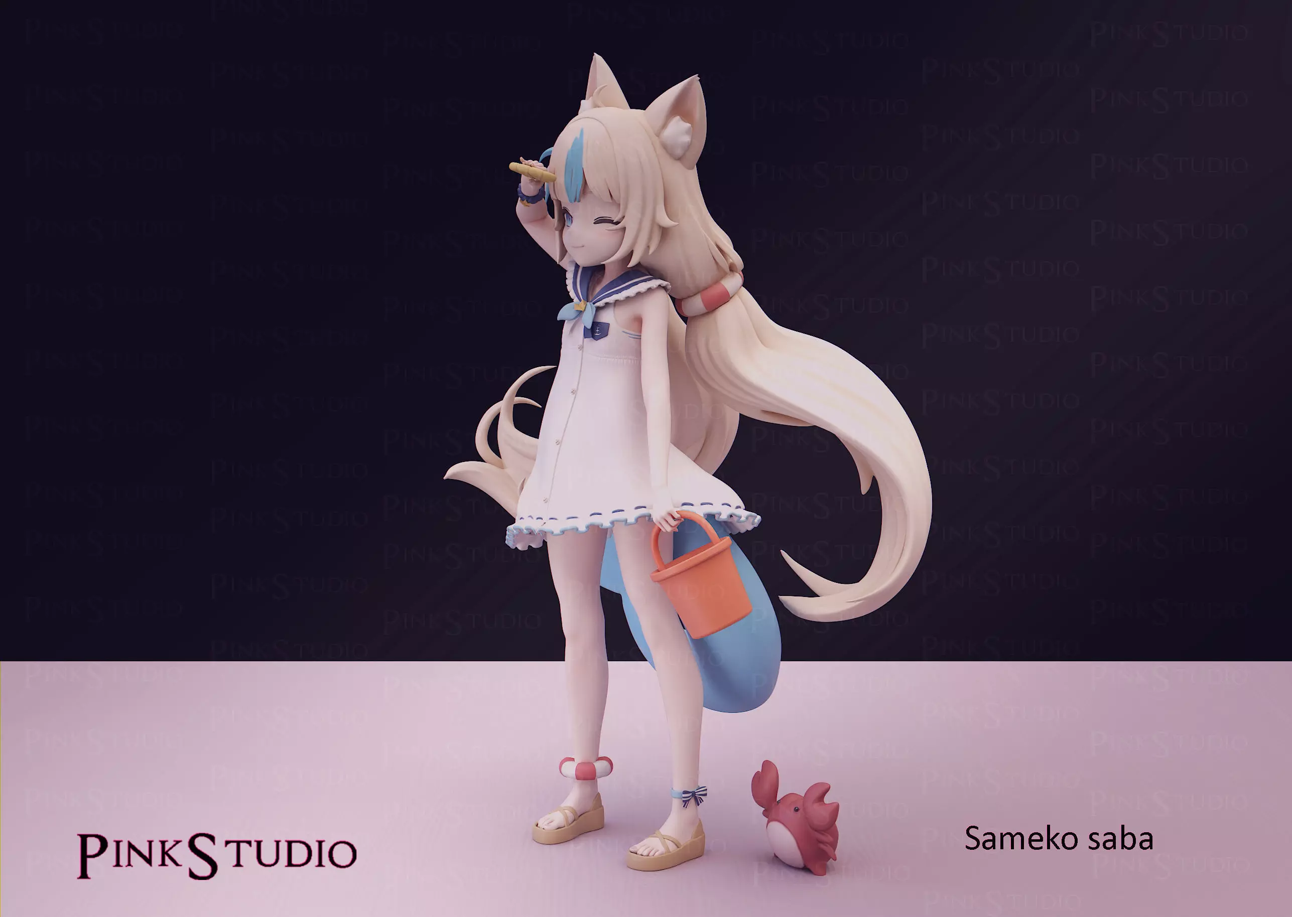 Hololive - Sameko Saba 3D print model_15