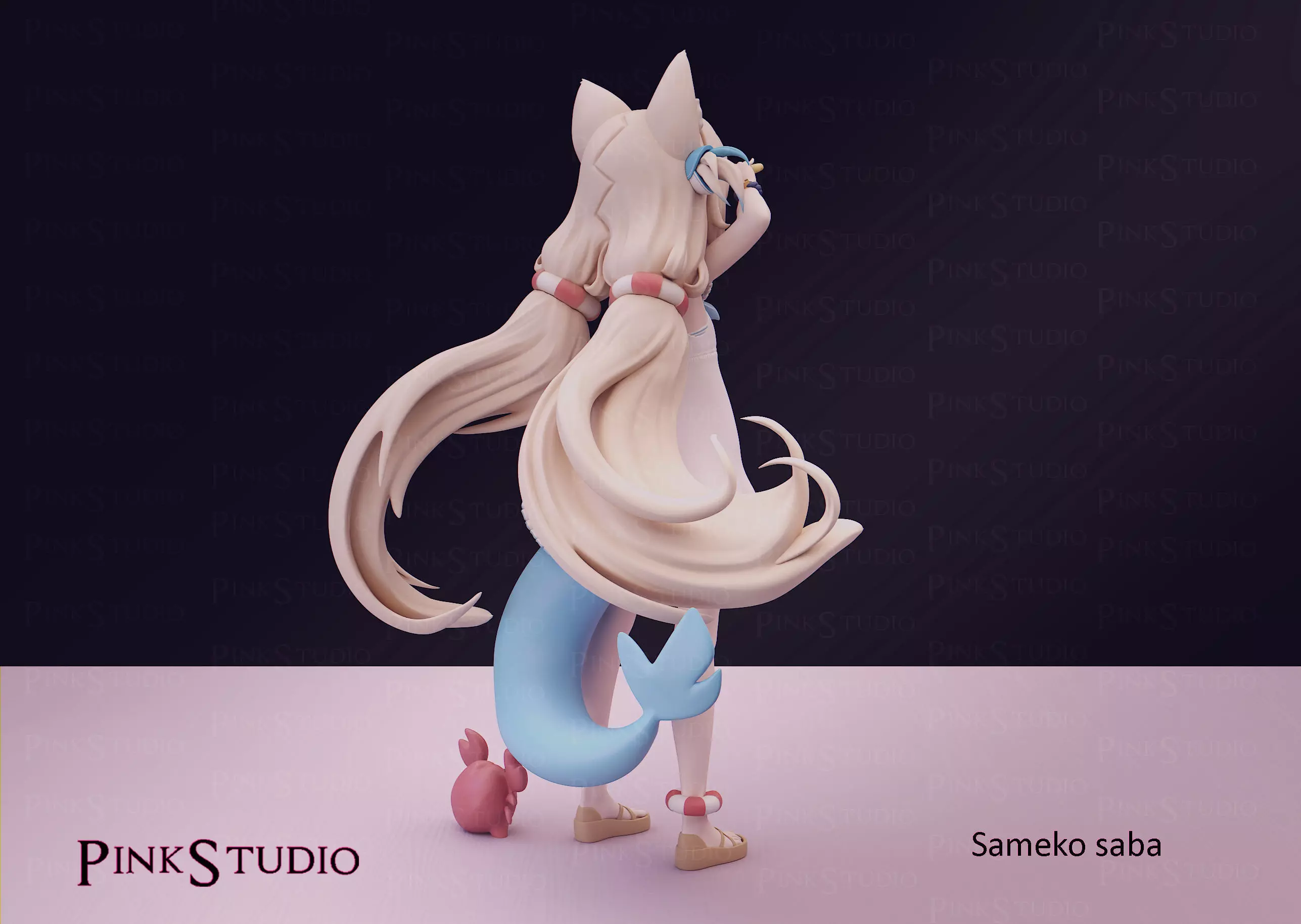 Hololive - Sameko Saba 3D print model_7