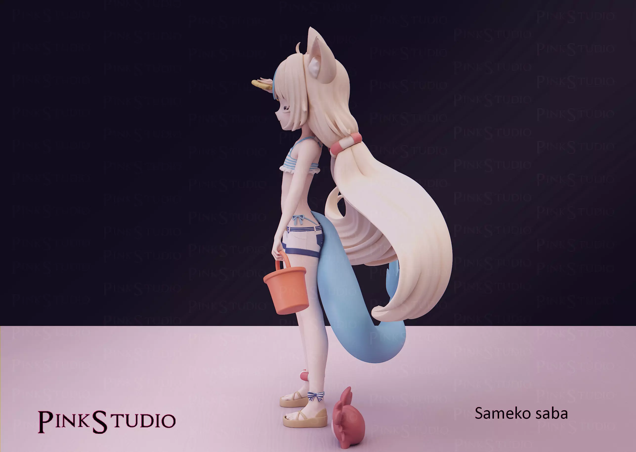 Hololive - Sameko Saba 3D print model_14