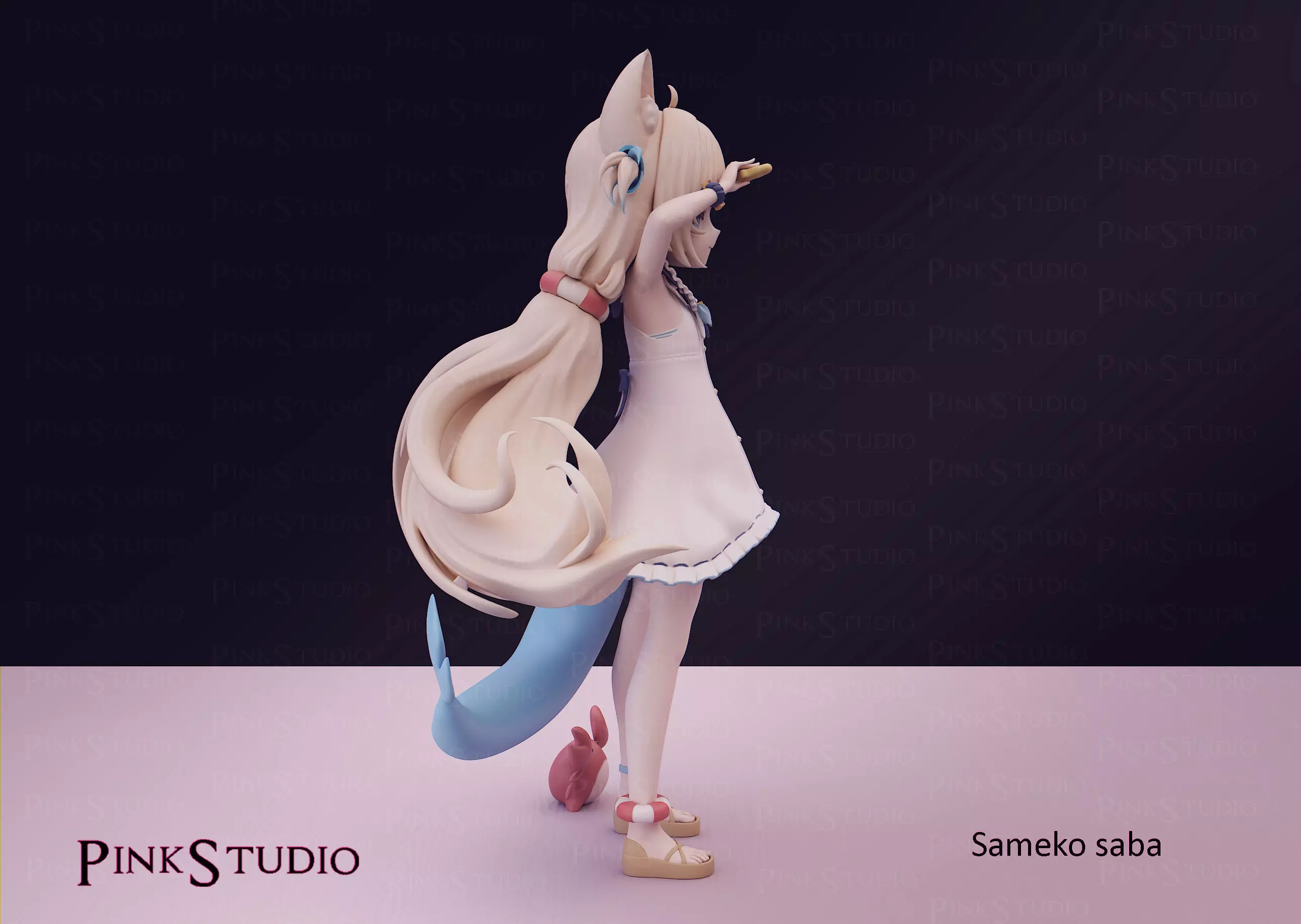 Hololive - Sameko Saba 3D print model_5