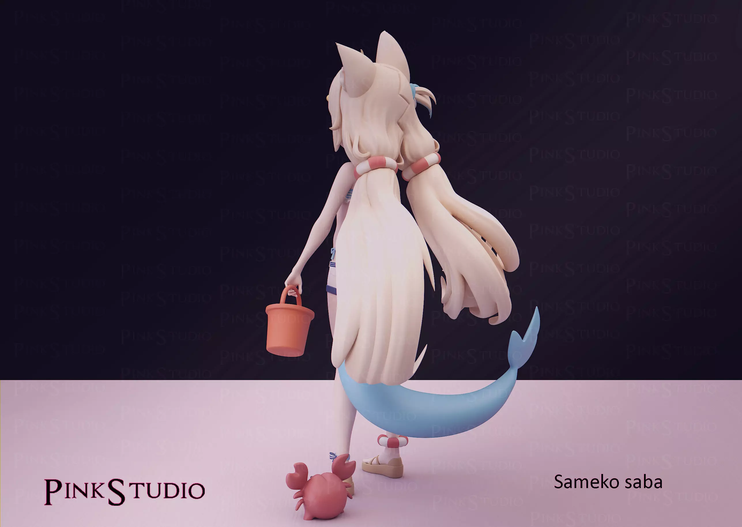 Hololive - Sameko Saba 3D print model_12