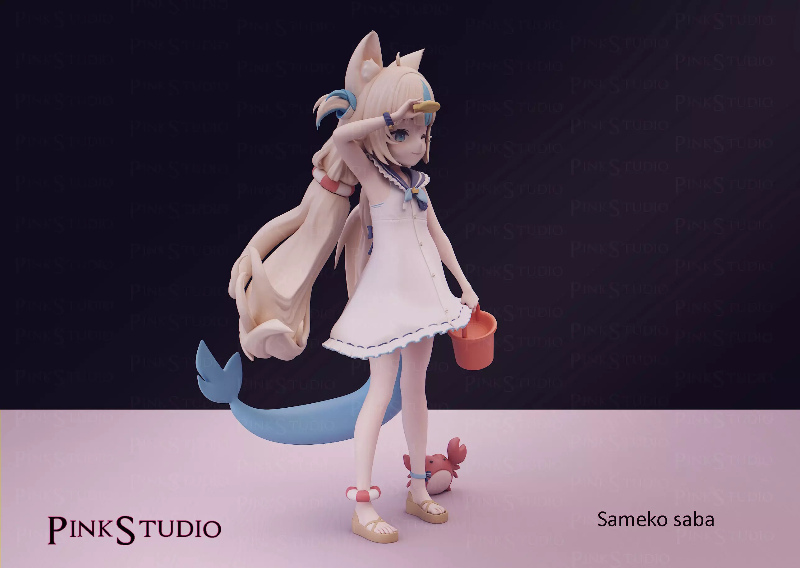 Hololive - Sameko Saba 3D print model_3