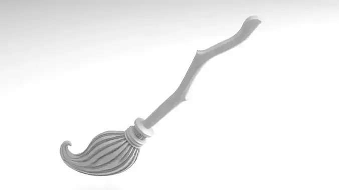 Halloween Witch broom Figure 3D Printable Model