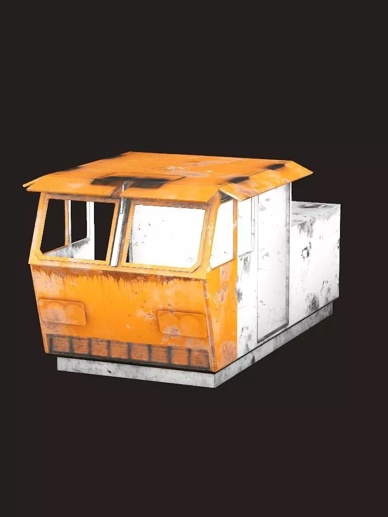 Old Fishing Boat Low Poly 3D Model Low-poly 3D model_11