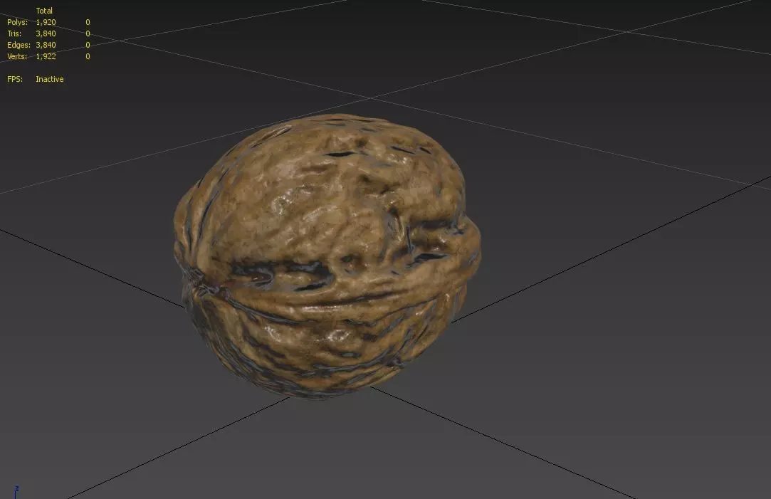 Walnut M05 Low-poly 3D model_1