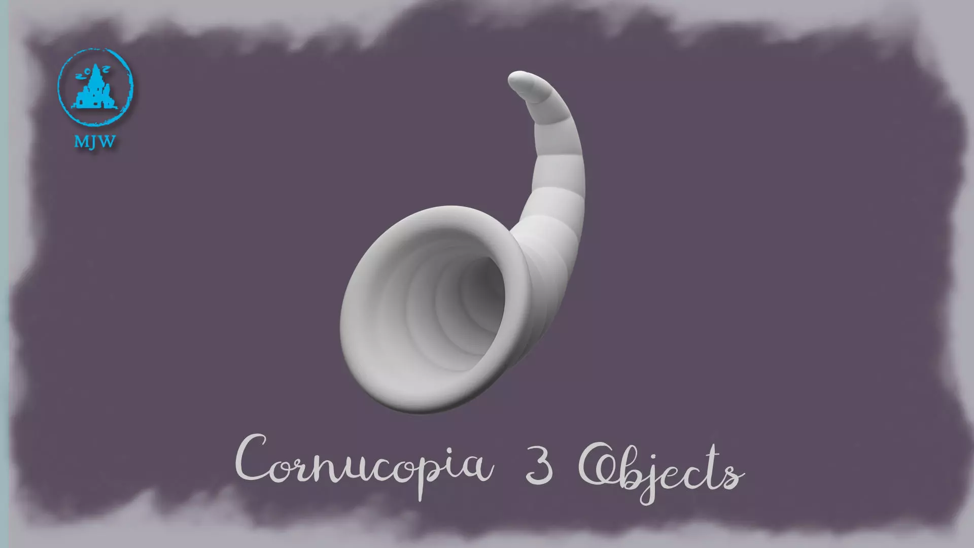 Cornucopia Horn of Abundance Miniature 3D Models 3D print model_8