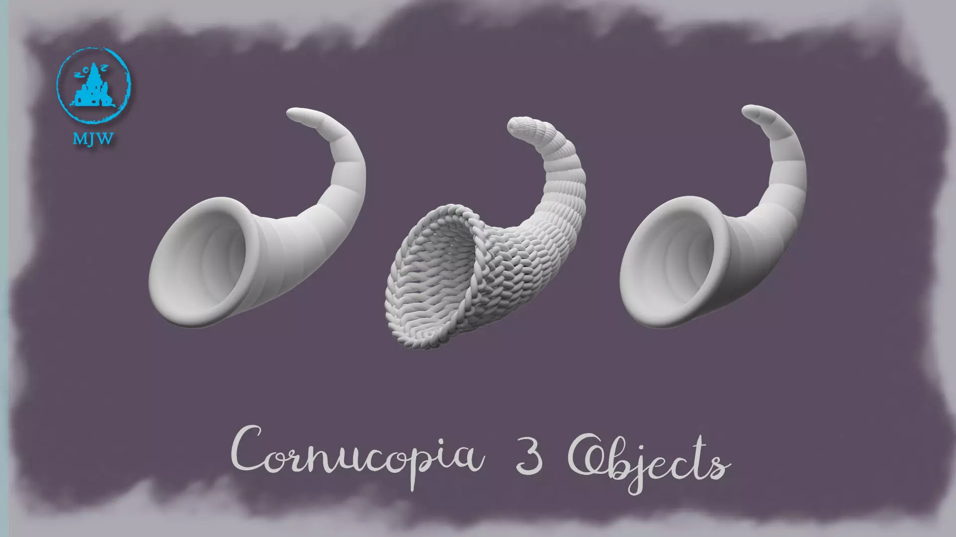 Cornucopia Horn of Abundance Miniature 3D Models 3D print model_5