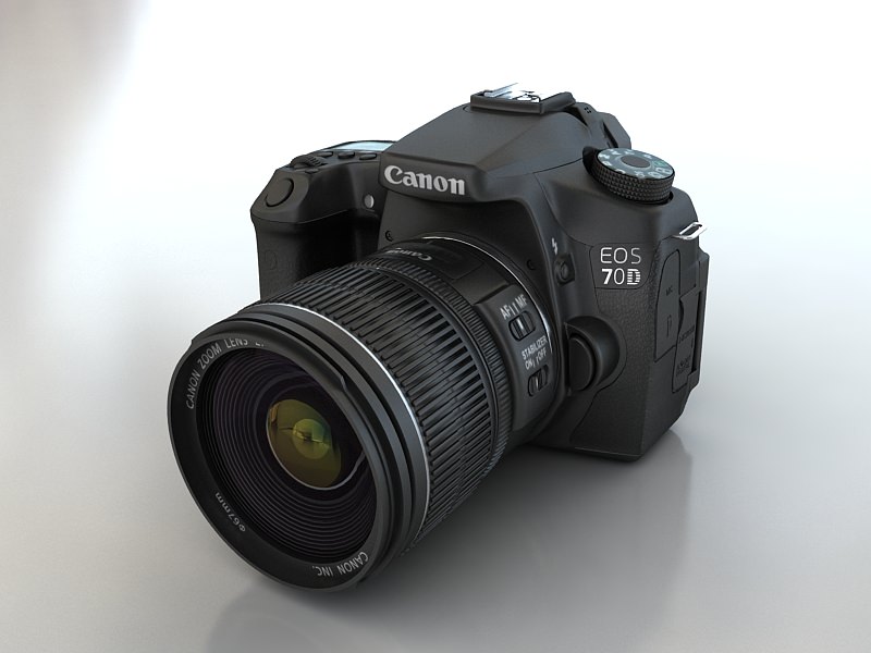 Canon 70D 3D model_1