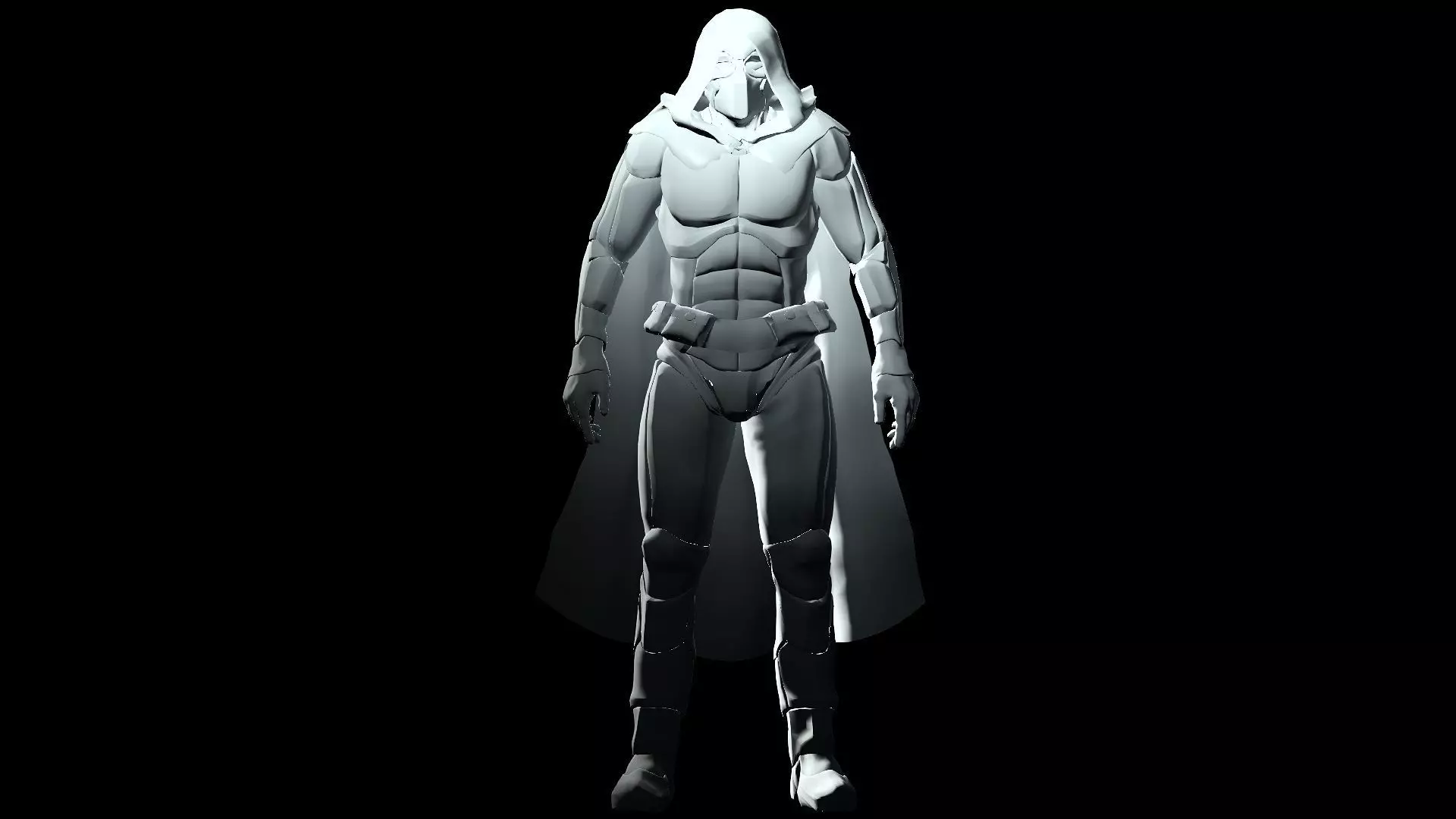 Moon Knight Low-poly 3D model_21