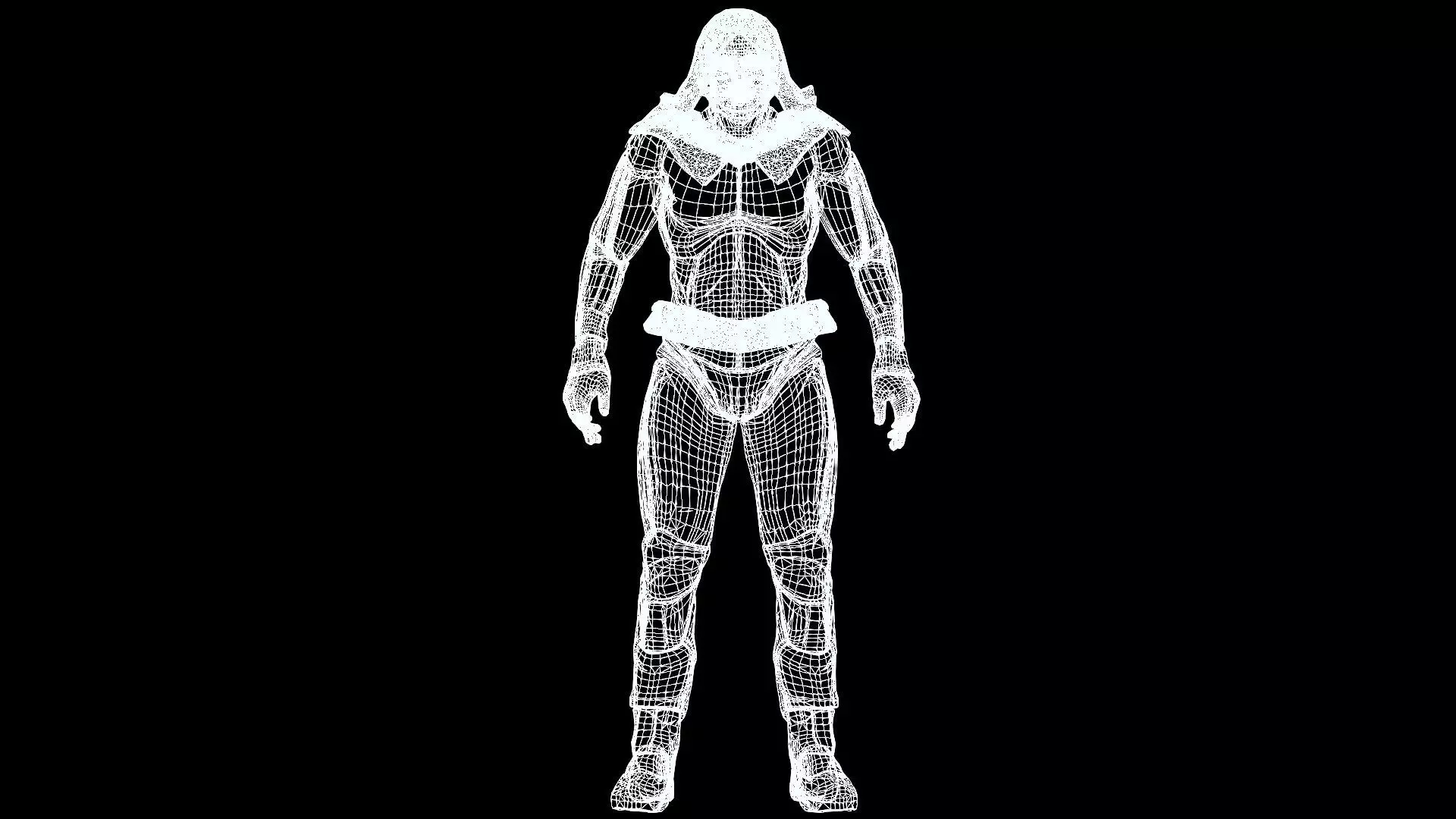 Moon Knight Low-poly 3D model_22