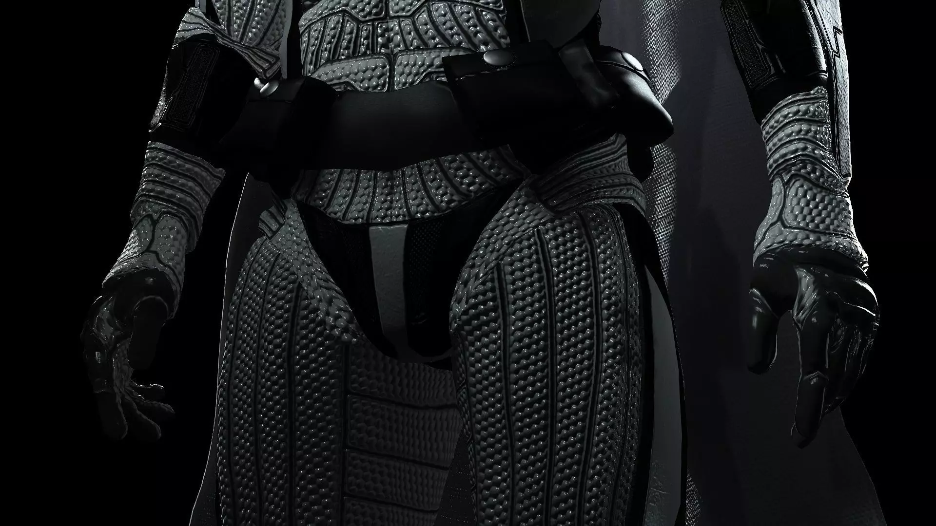 Moon Knight Low-poly 3D model_5