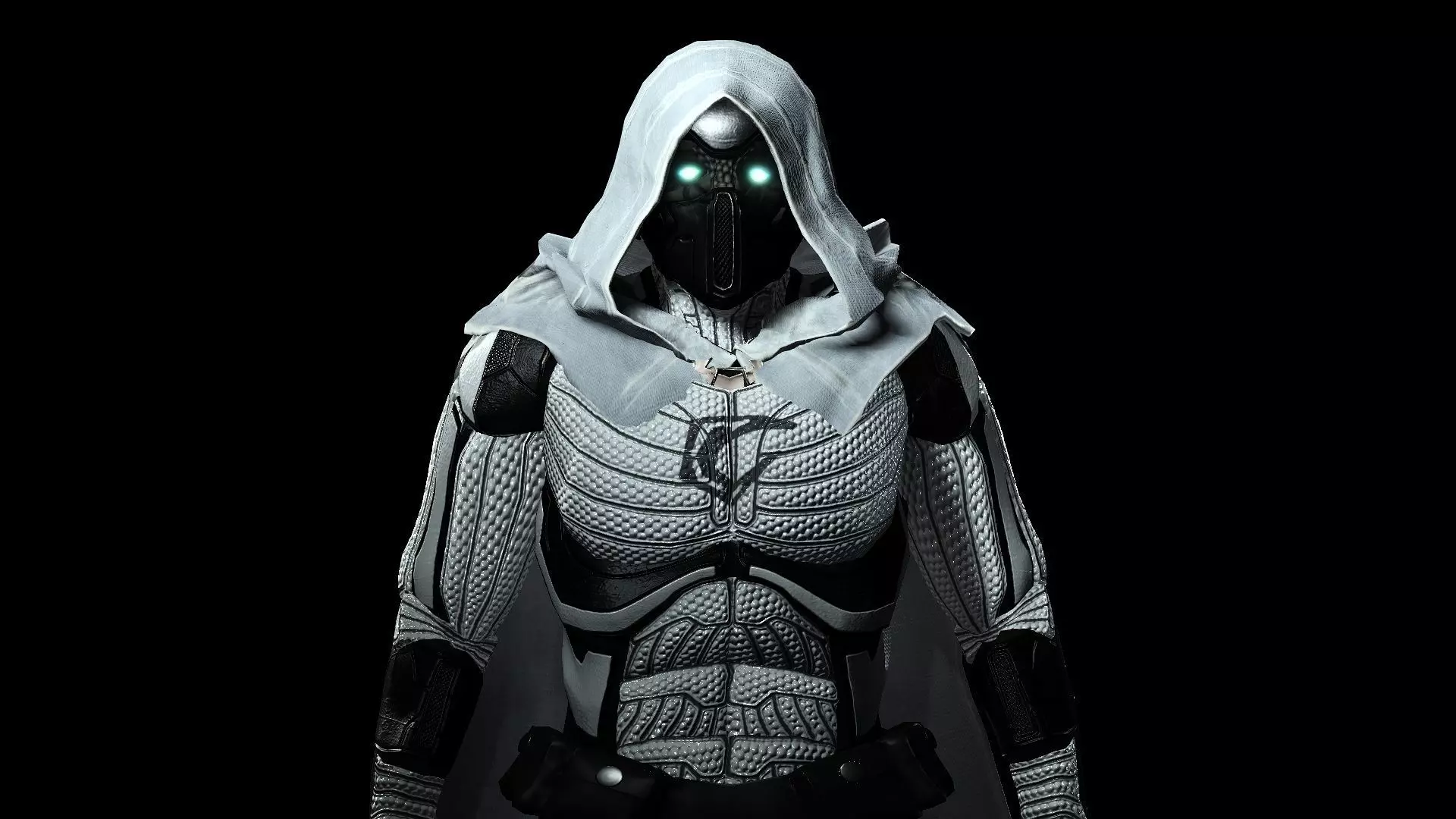 Moon Knight Low-poly 3D model_10