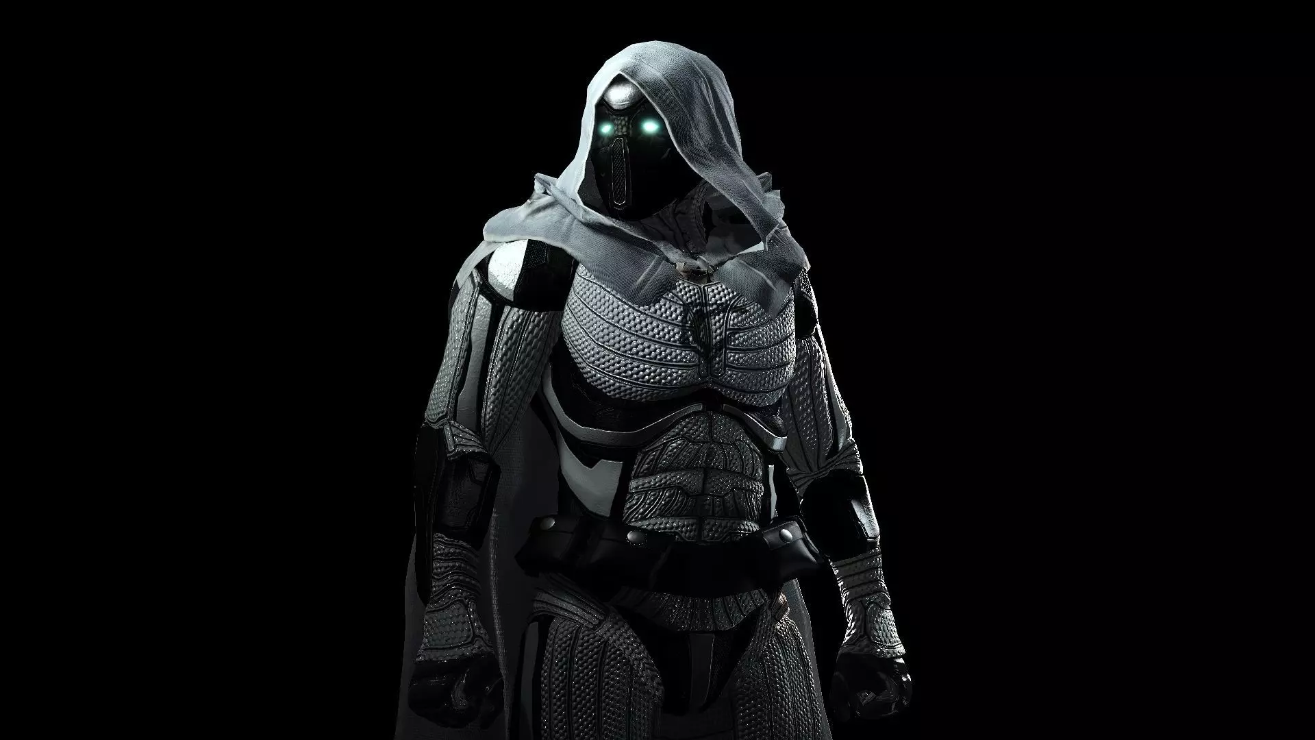 Moon Knight Low-poly 3D model_0