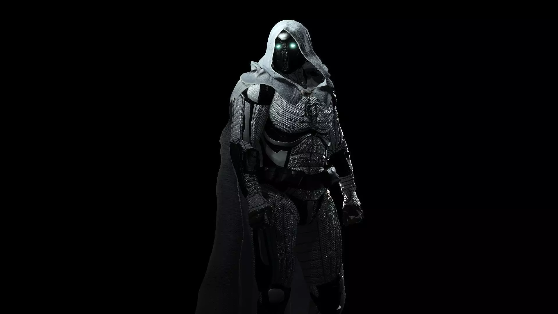 Moon Knight Low-poly 3D model_11