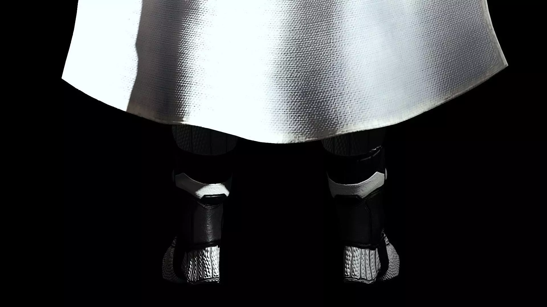 Moon Knight Low-poly 3D model_7