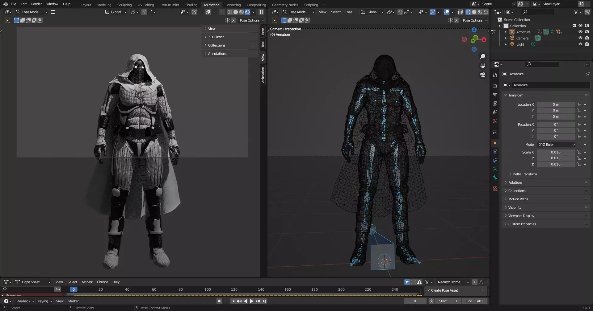 Moon Knight Low-poly 3D model_23