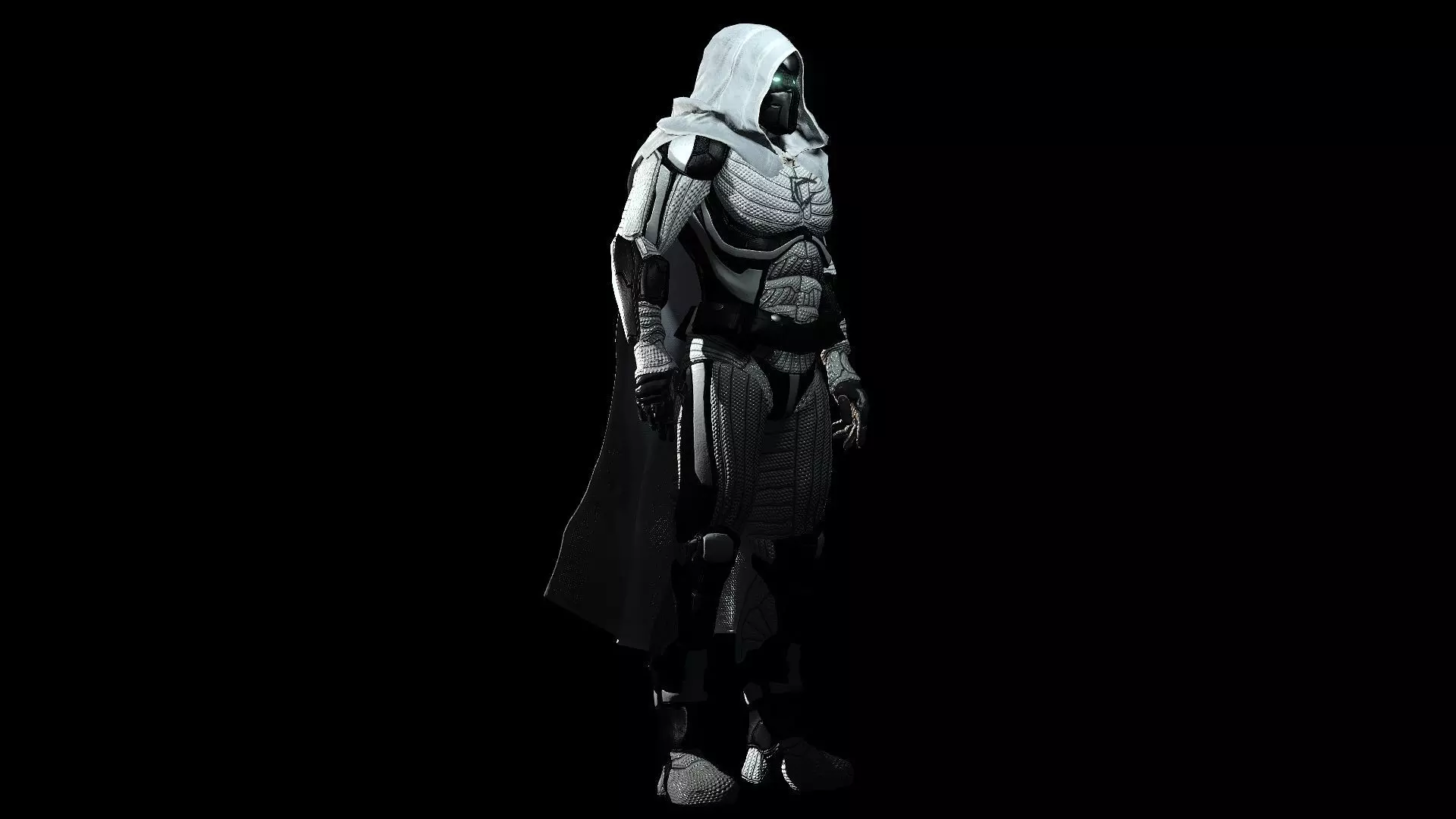 Moon Knight Low-poly 3D model_13