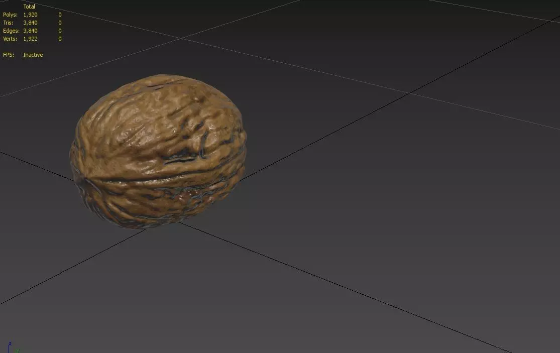 Walnut M06 Low-poly 3D model_2